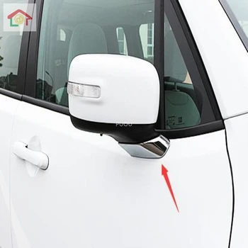 

For Jeep Renegade 2015 2016-2019ABS Plastic Chrome Car Rearview mirror column frame Cover Trim Car Styling Accessories 4pcs