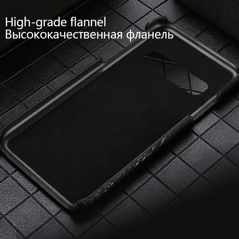 Чехол из натуральной кожи для Samsung S10 plus S9 S8 note 9 8 A9 2018 Роскошный чехол с