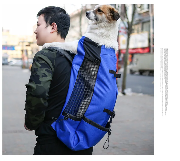 Outdoor Shopping Pet Dog Carrier Bag for Small Medium Dogs Corgi Bulldog  Backpack Reflective Dog Travel Bags Pets Products