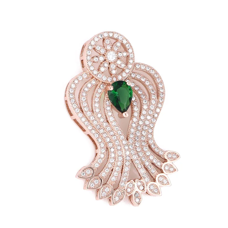 Rose Gold Green Juya DIY жемчуг ожерелье аксессуары ручной работы цветок Соединитель с цветочным узором подвески для рукоделия бусины жемчуг Изготовление ювелирных изделий - Цвет: Rose Gold Green