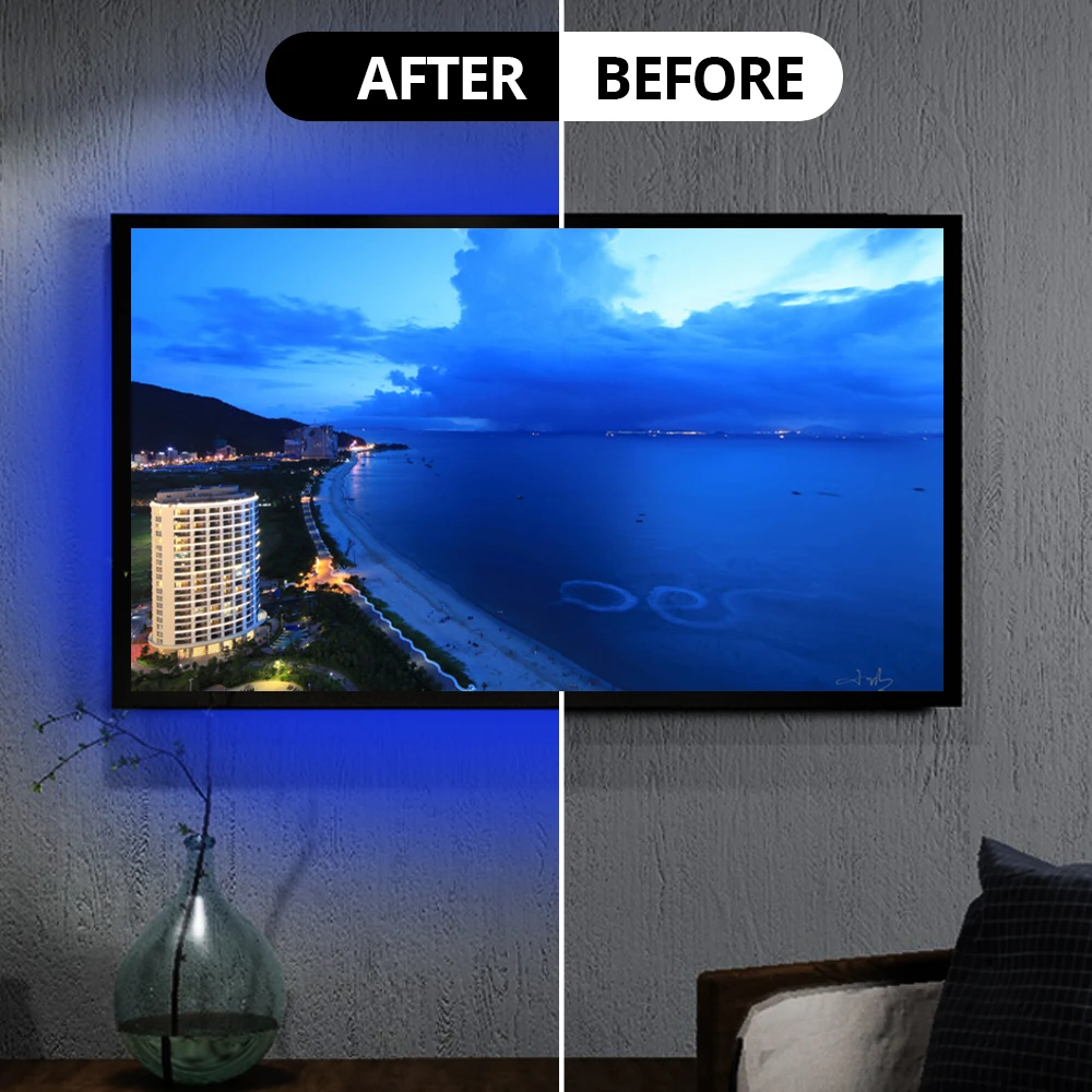 Светодиодная музыкальная световая балка с Bluetooth водонепроницаемая подсветка