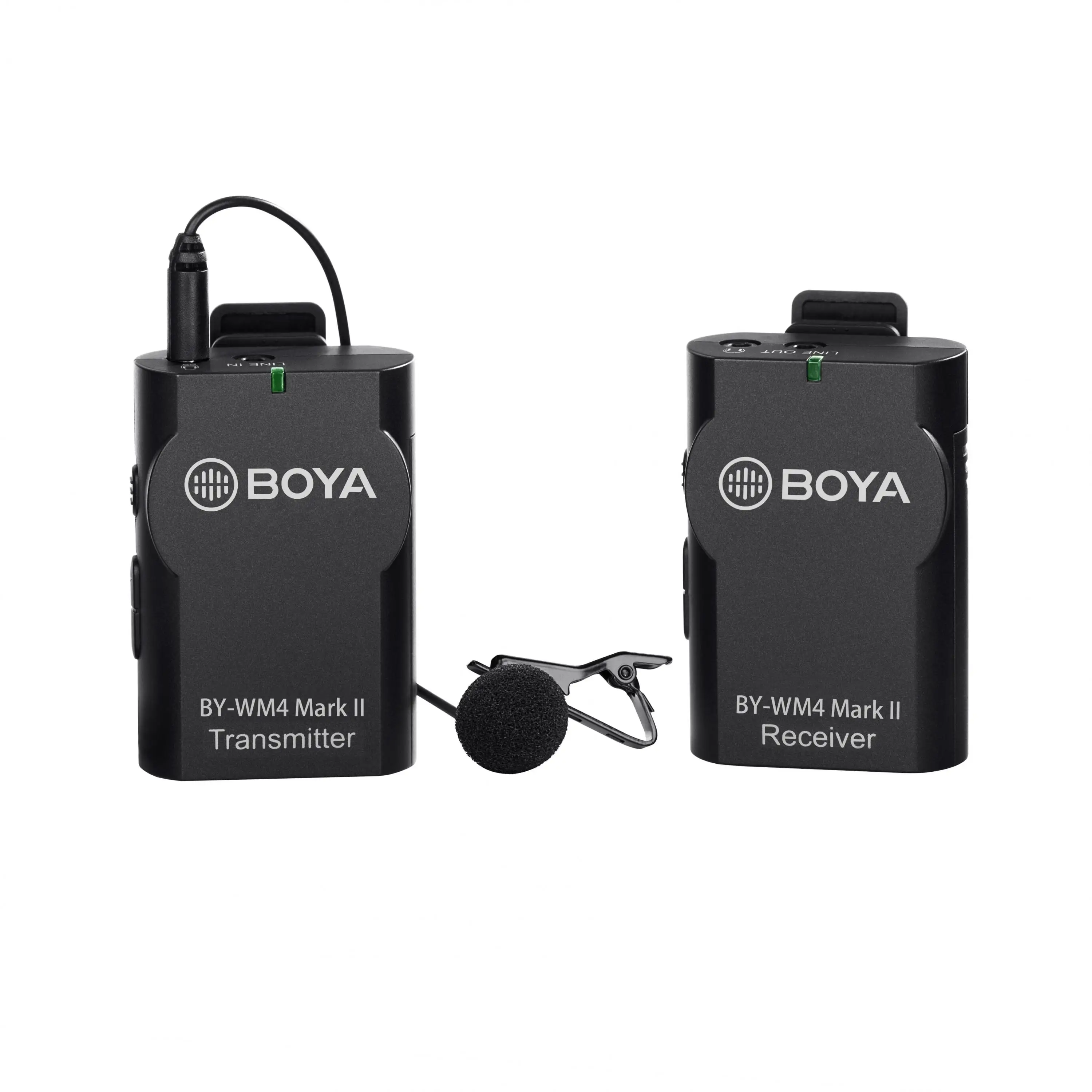 BOYA BY-WM4 MK II Универсальный Lavalier беспроводной микрофон с монитором в реальном времени для IOS смартфона планшета DSLR камеры sony