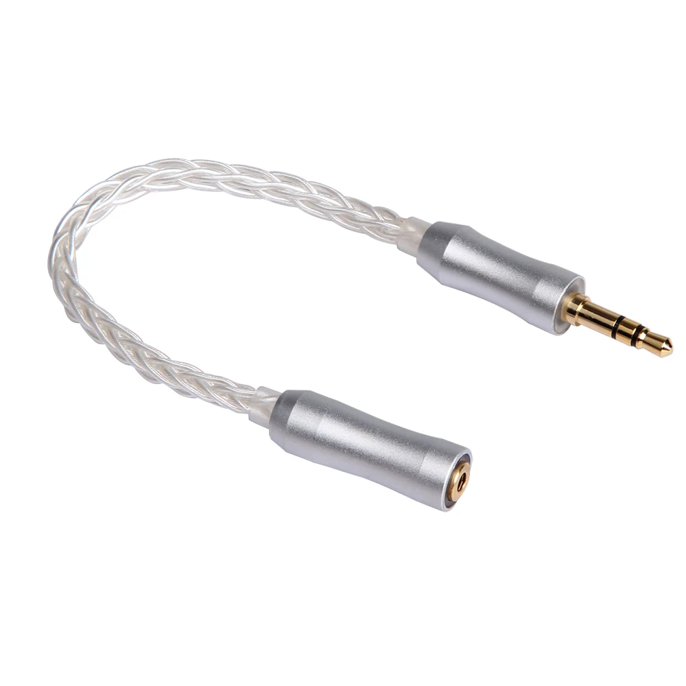 FDBRO 8 ядро серебрение Медь кабель 2,5/3,5/4,4 мм мужчина к 2,5/3,5/4,4 мм Женский сбалансированный конвертирование аудио кабель для наушников