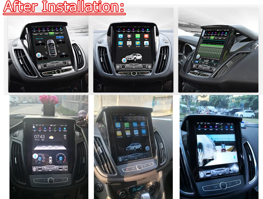 Liislee 10,4 дюймов Android для Ford Kuga/Escape 2013~ стерео Tesla экран Carplay gps Navi карта навигация Мультимедиа