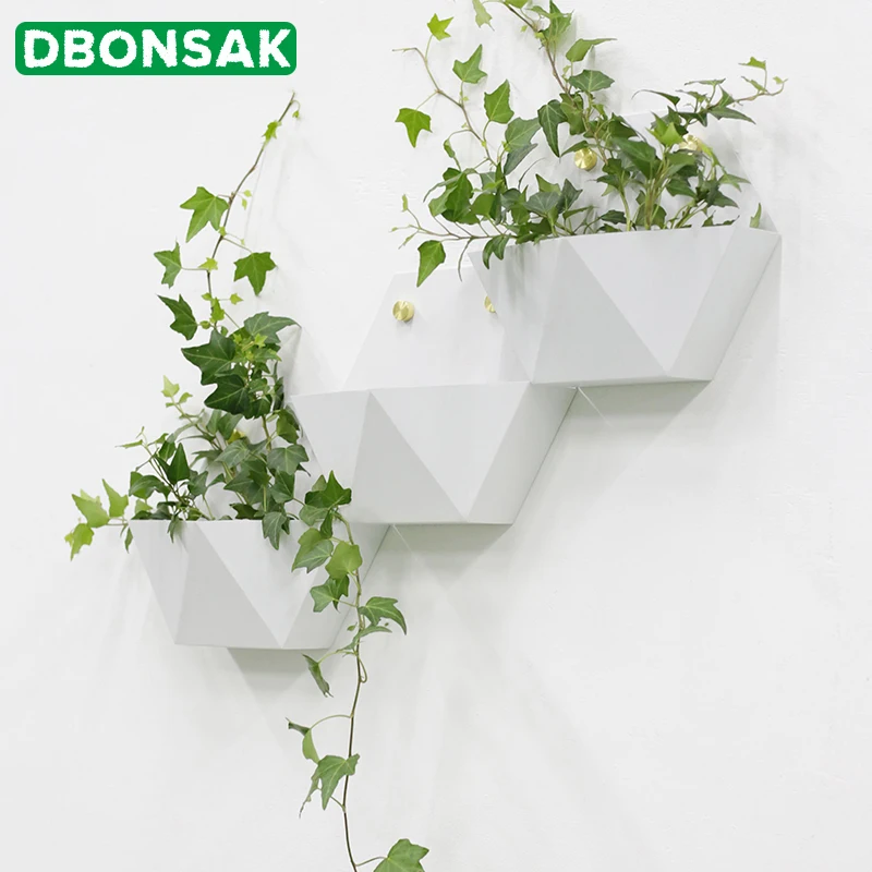 Günstig Kreative Metall Eisen Kunst Wand Vase Hause Hängen Blume Korb Dekoration Schmuck Runde Form Weiß Farbe Blume Halter Vasen