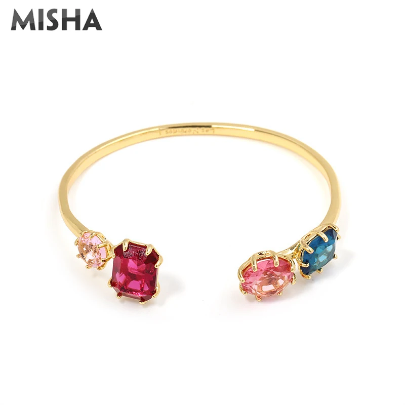 MISHA, новинка, кольца для женщин, имитация драгоценных камней, открытые Регулируемые кольца, высокое качество, кольца, ювелирные изделия для девушек, друзей, подарок 2033