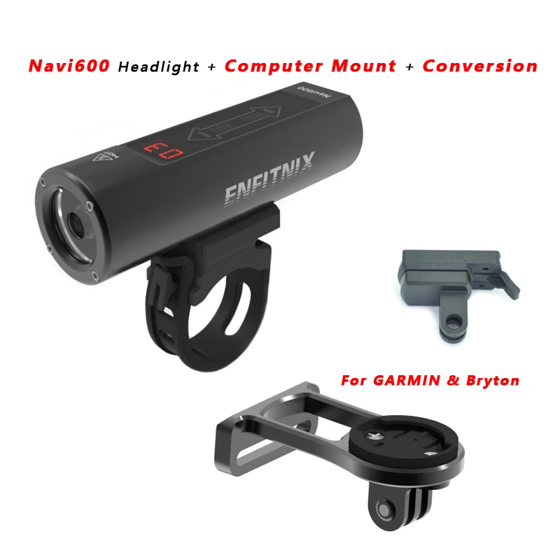 Cheap 2018 New Light Smart Headlights Enfitnix Navi600 USB Rechargeable Road Mountain Bike Smart Headlights for Bicycle Accessories 4