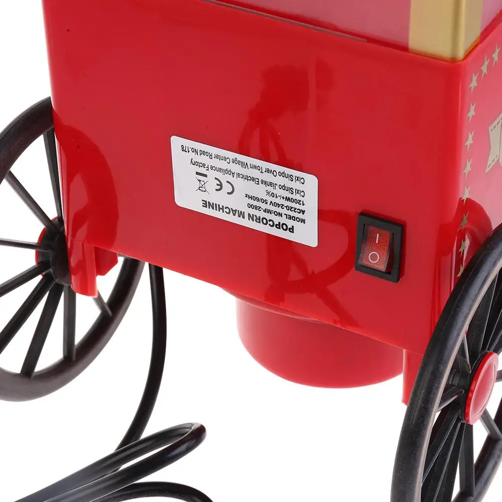 110V 220V полезные Винтаж ретро Электрический для изготовления попкорна машина дома вечерние инструмент