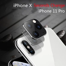 Роскошный чехол для объектива камеры для iPhone 11 Pro, Защитный металлический алюминиевый кольцевой чехол для iPhone X XS MAX, сумка для камеры