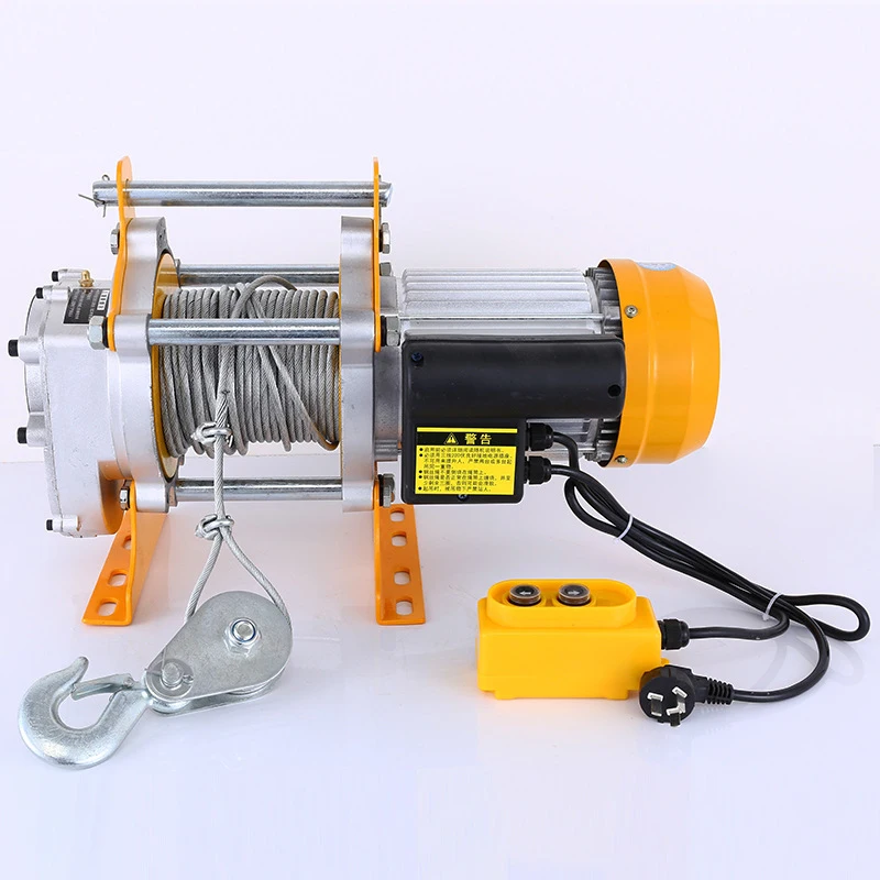 Aluminum Shell Hoist Tool 380V/220V Multi-function Electric Hoist Machine Household Decoration Small Electric Hoist Machine