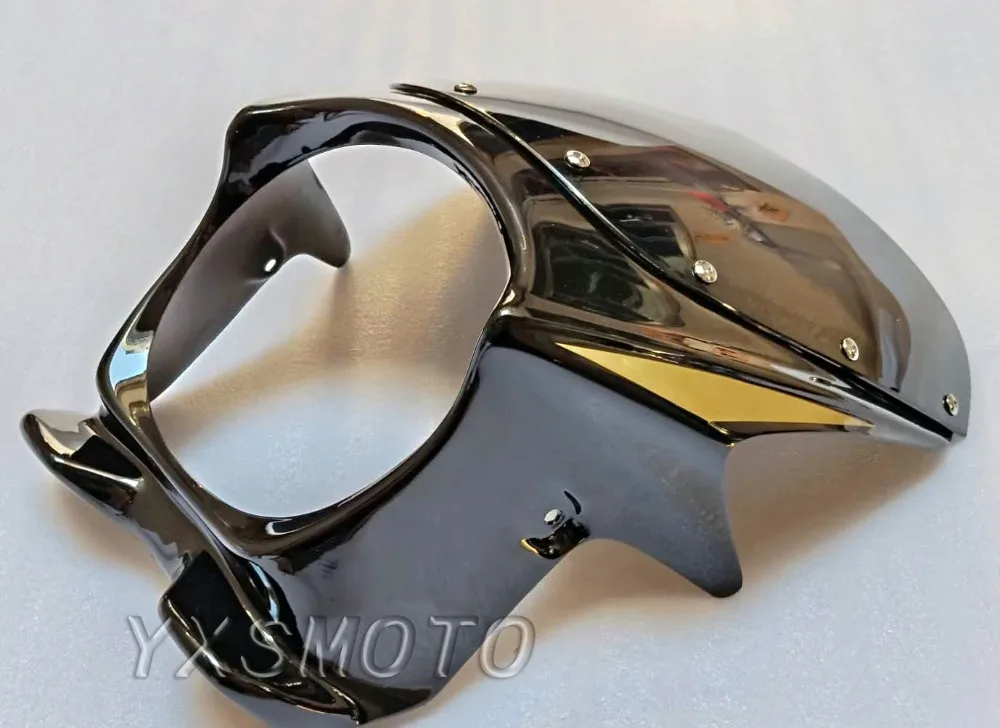 Механическое литье под давлением CB400 cb1300 VTEC модификация фары крышка головки Подходит для Honda деталь обтекателя - Цвет: Черный