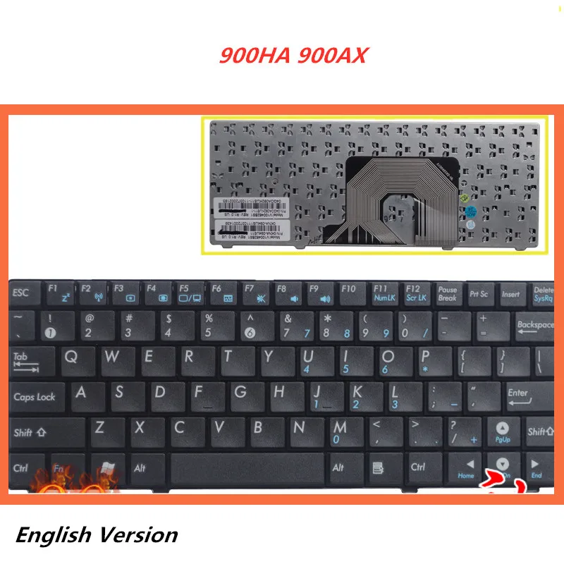 Клавиатура с английской раскладкой для ноутбука Asus EPC 900HA 900AX | Компьютеры и офис