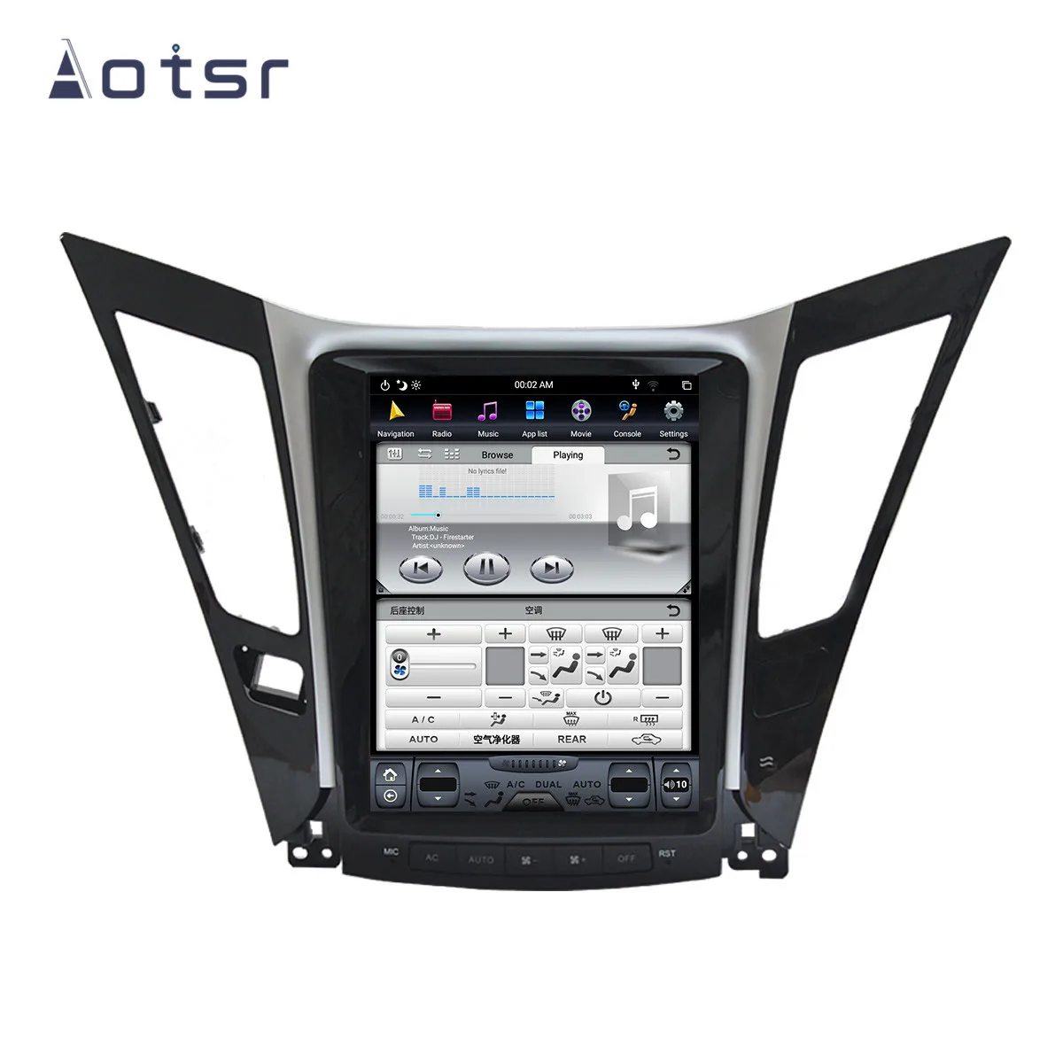 Tesla стиль Android 8,1 gps навигация автомобильный dvd-плеер для hyundai Sonata 8 2012- Авто Радио стерео Мультимедийный Плеер блок
