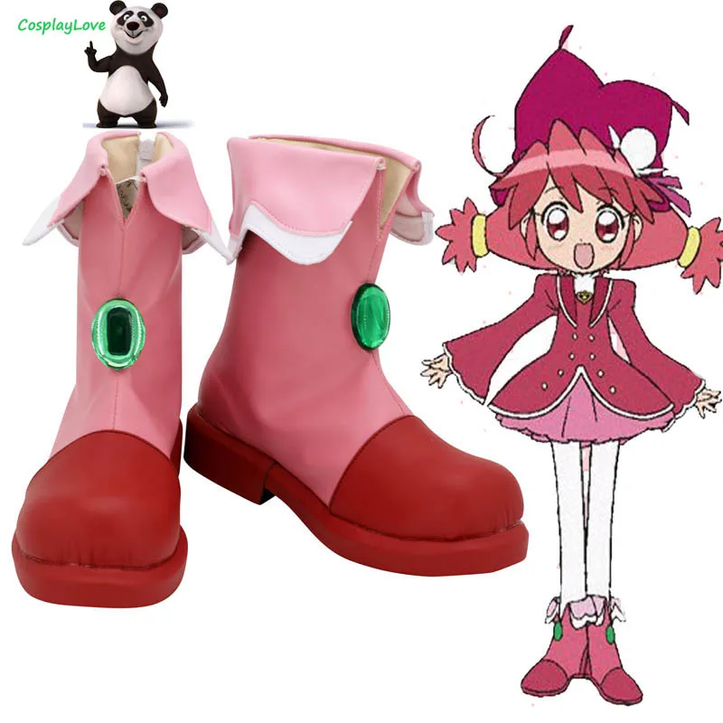 CosplayLove Twin Princesses of the Wonder Planet Gyu Fine Fain Red Shoes Cosplay Long Boots Leather Custom Made | Тематическая