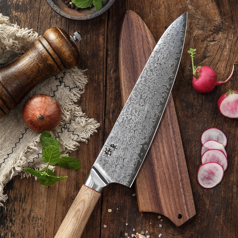 67-слоя стальной VG10 из дамасской стали кухонный нож шеф-повара ножи гьюто Santoku тесак нож для очистки овощей стейк нарезки Универсальный нож обвалочный лосося