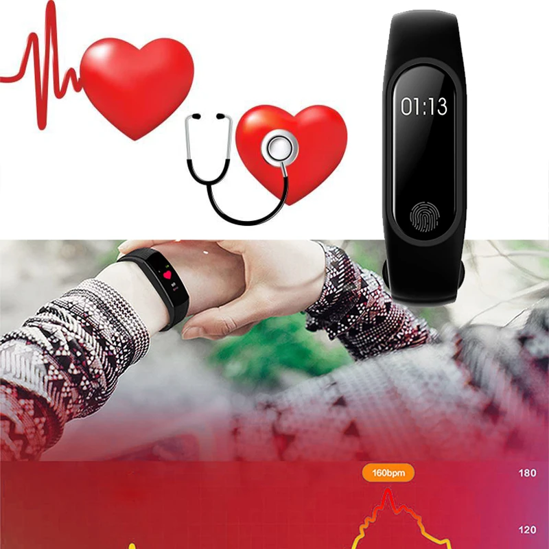 M2 умный Браслет пульсометр кровяное давление мониторинг сна Здоровье Спорт Bluetooth m2 браслет умные часы