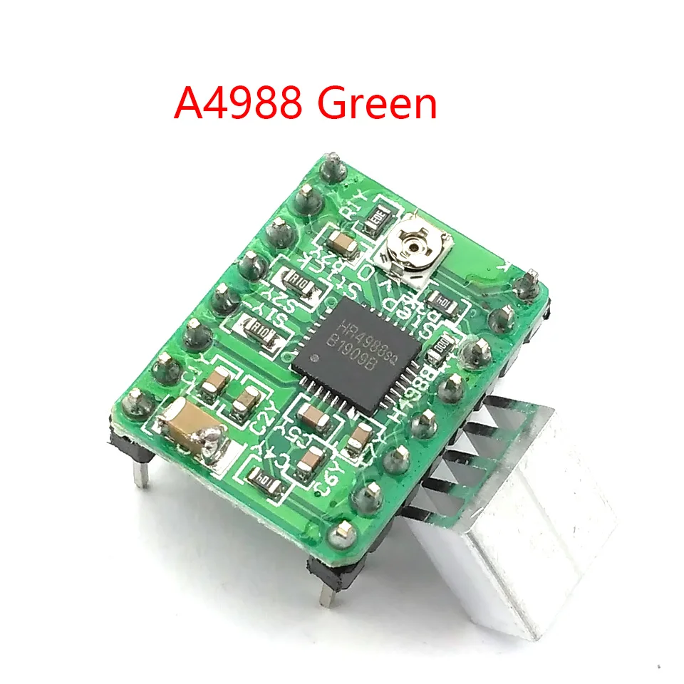 

Шаговый Драйвер Reprap A4988/DRV8825 для 3D-принтера, зеленый