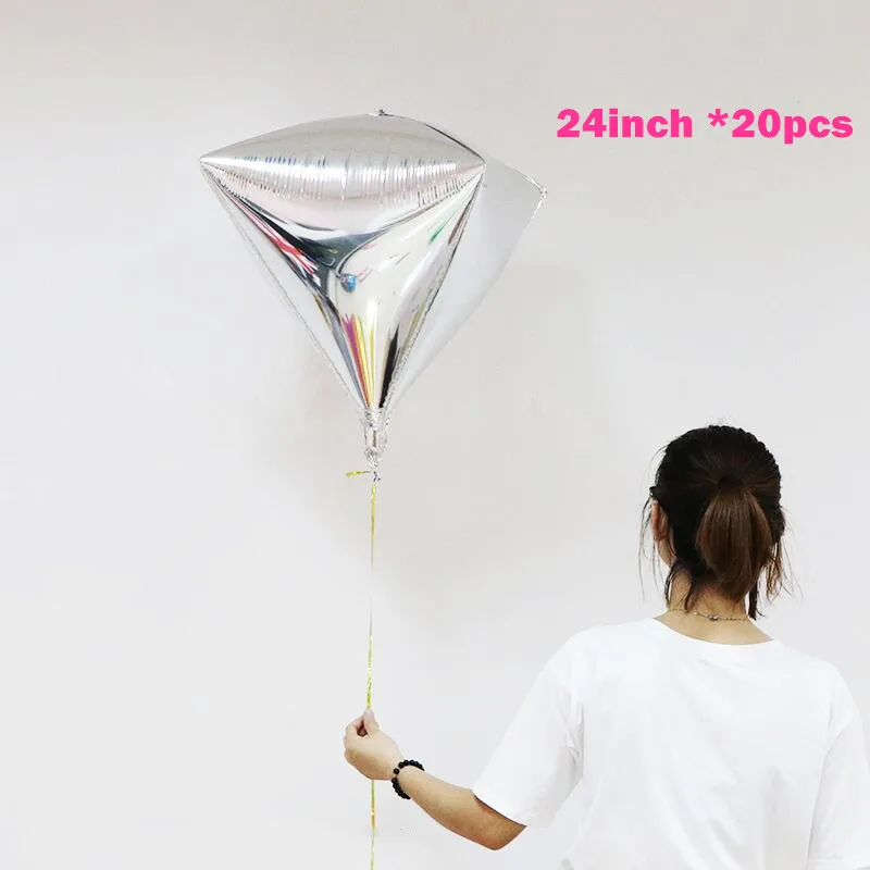 20 штук, 22 дюйма, 4D шары для дискотеки, металлические шары, Лазерная Фольга, воздушный шар, Свадебный декор, 80 s, 90 s, Ретро стиль, популярные вечерние шары, декор в стиле рок-н-ролл - Цвет: 20pcs