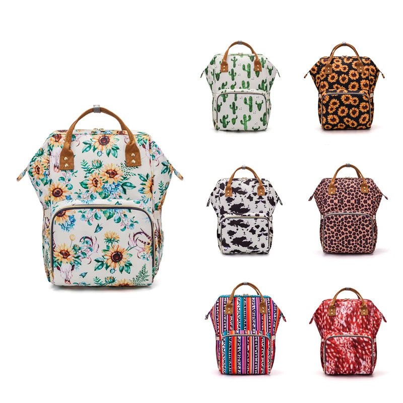 floral nappy bag