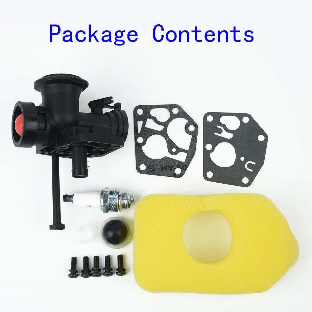 Pompe D amorçage Debroussailleuse Ne Se Remplit Pas Pour Briggs & Stratton 10A902 10A912 10A982 10B902 Kit de carburateur de  jardin, coupe herbe, bougie d'allumage, filtre à Air | AliExpress