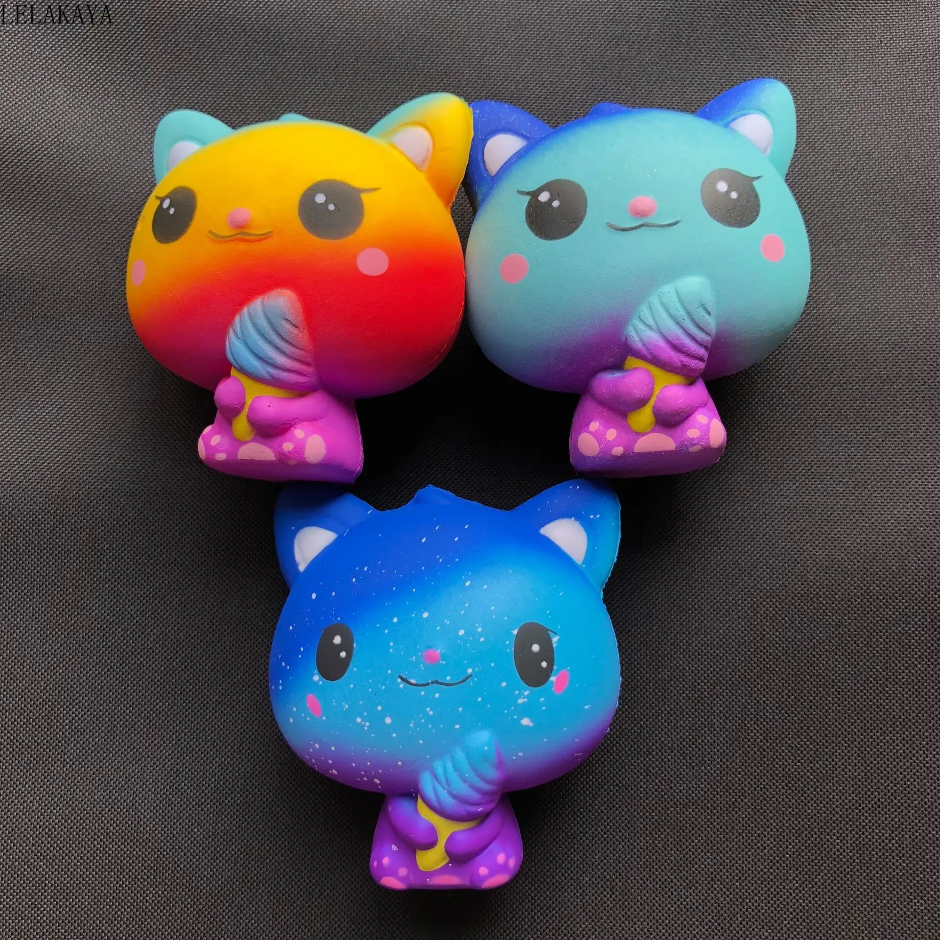 Jumbo Kawaii Мороженое Кот мягкий PU мультфильм кукла Имитация животных Рождественский аромат снятие стресса замедлить рост мягкие сжимаемые игрушки