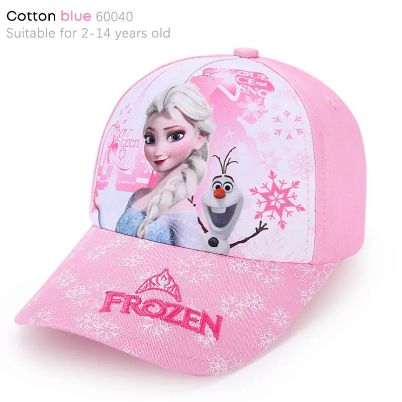 Cotton Pink DISNEY замороженная хлопковая детская шапка дышащая детская шляпа Эльза мультфильм шляпа для девочек 8 видов стилей czapka dla dziewczynki - Цвет: Cotton Pink