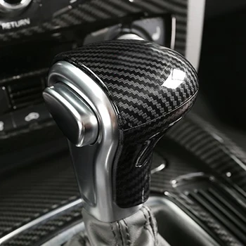 

Carbon Fiber Car Styling Stickers Console Gearshift Handle Head Frame Cover Decoration For Audi A4 B9 A5 A7 A3 S6 Q5 Q7