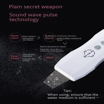 

Ultrasonic Skin Scrubber Ion Deep Face Cleaning Machine Remove Dirt Blackhead Reduce Wrinkles Skin Care Device Beauty Instrument