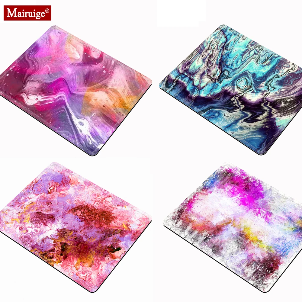 

Colorful Pink Mousepad 18x20cm Marble Texture Pattern Simplicity Small Mouse Mat Office Desk Mats Computer Mouse Pad Gaming
