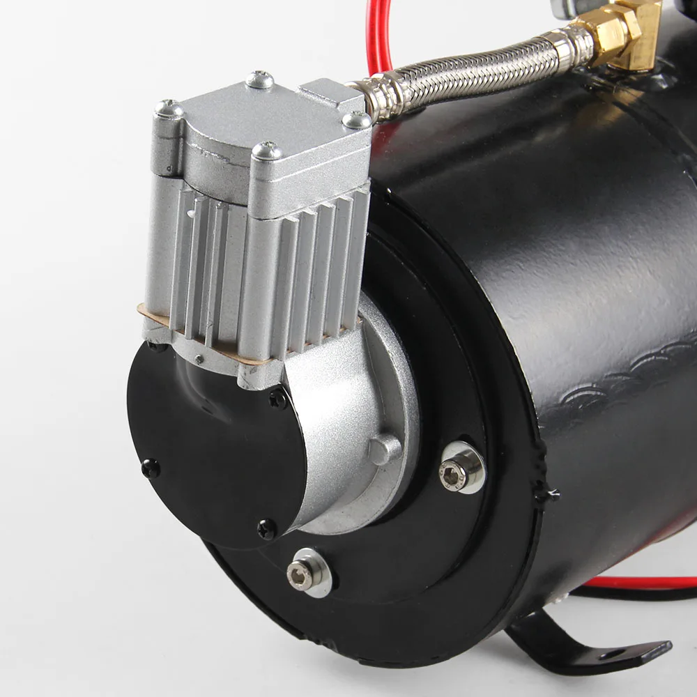 12v воздушный компрессор с 3 литра цистерны для воздуха рог поезд грузовик RV пикап 150 фунтов/кв. дюйм OT200-BK+ воздушный рожок