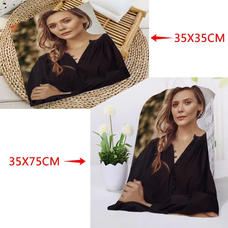 35x35 см, 35x75 см полотенца пользовательские Елизаветы Ольсен печатной площади полотенца из микрофибры Абсорбент сушки банных полотенец мочалки салфетки для бани халаты - Цвет: 1