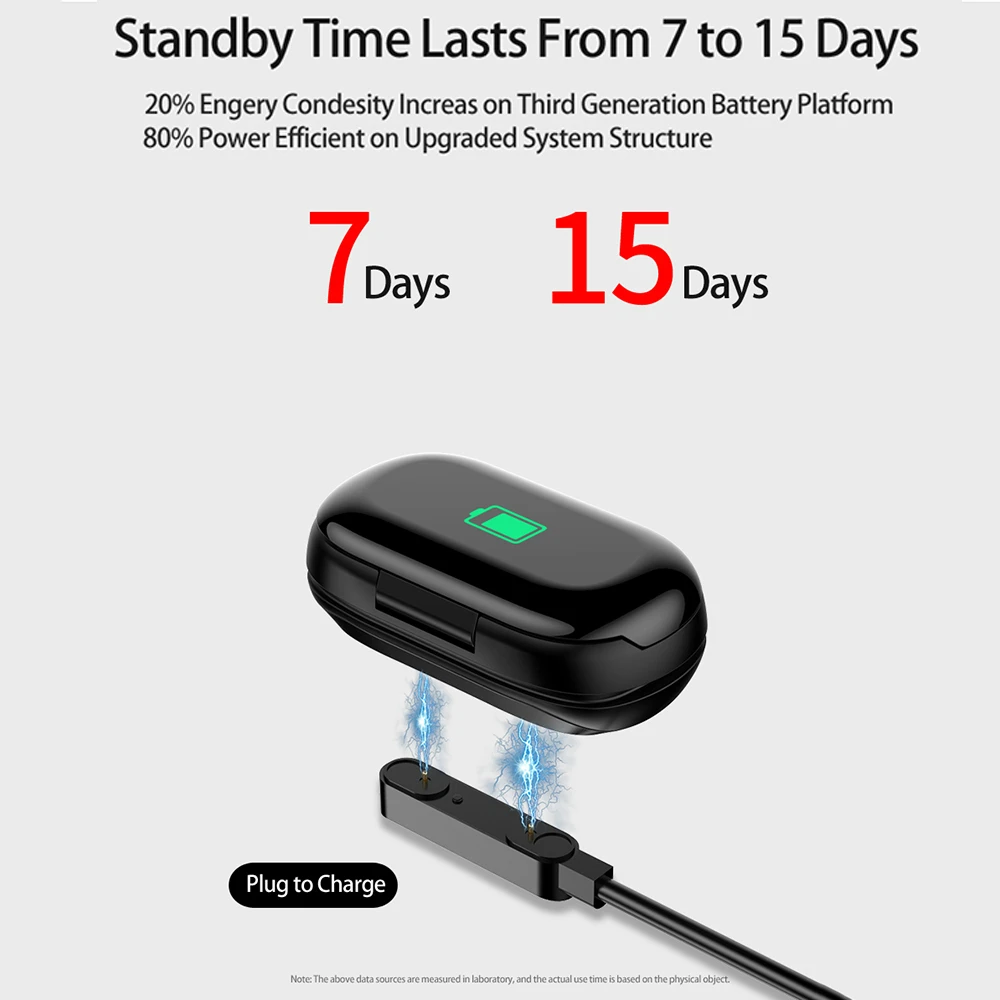 2020 M1 Newest AI Smart Watch With Bluetooth Earphone Heart Rate Monitor Smart Wristband Long Time Standby Sport Watch Men