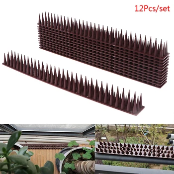 

12Pcs 49CM Plastic Bird and Pigeon Spikes Anti Bird Anti Pigeon Spike for Get Rid of Pigeons and Scare Birds Pest Control