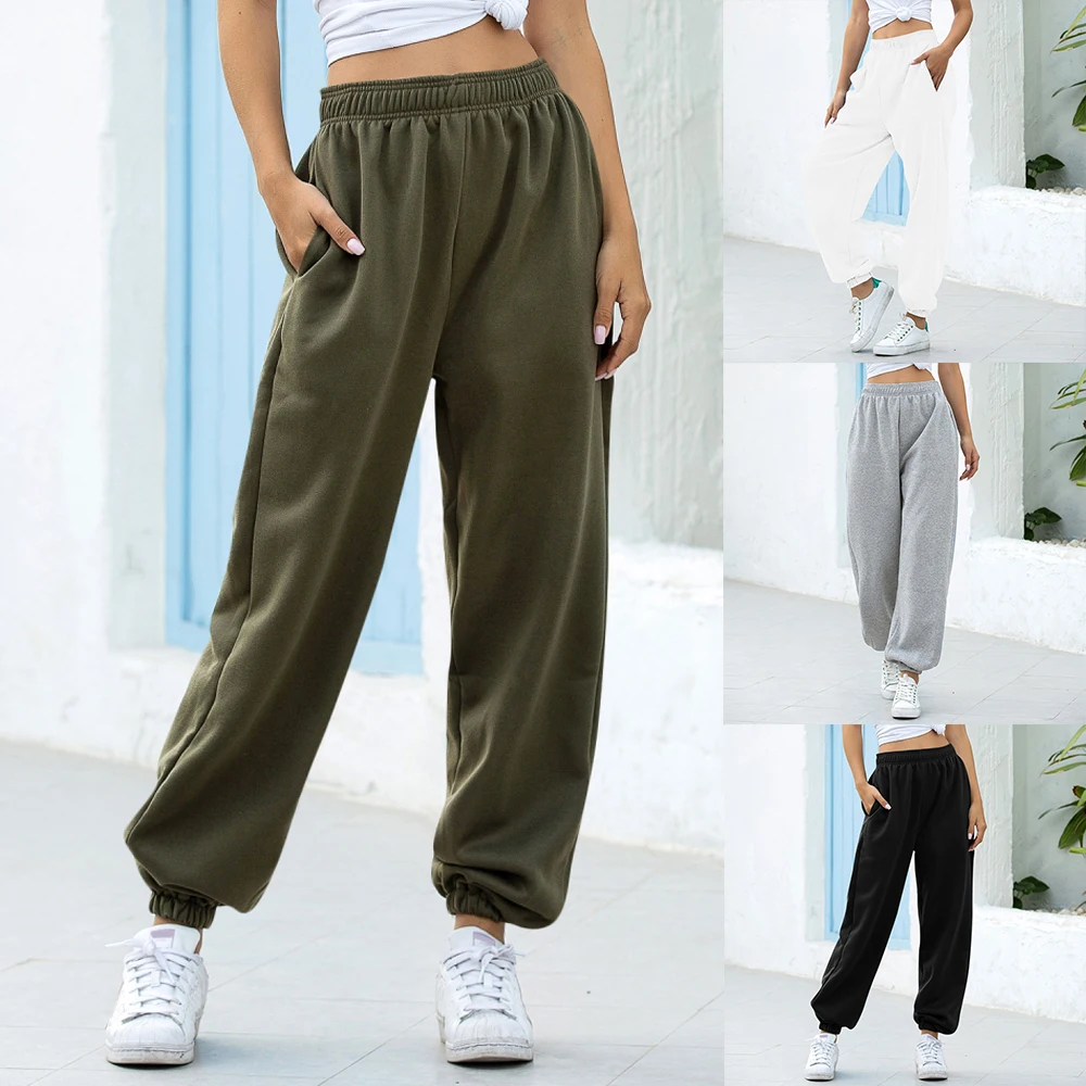 Harajuku Joggers Wide Leg SweatPants Women Trousers Plus Size High Waist Pants Streetwear Korean Casual Pant Femme Fall Harajuku Joggers Wide Leg SweatPants Women Trousers Plus Size High Waist Pants Streetwear Korean Casual Pant Femme Fall