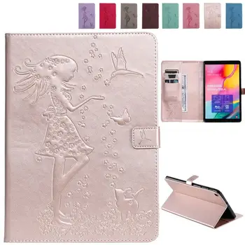 

Cover For Samsung Tab A 10.1 2019 Cartoon Cat Girl Leather Case For Samsung Galaxy Tab A 10.1 inch 2019 SM-T510 T515 Cover Cases