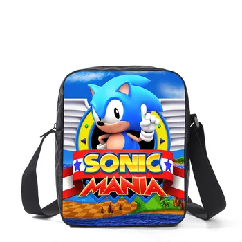 

Handbags Small Crossbody Messenger Bag Purses for Teenage Boys Girls Travel Cartoon Sonic Shoulder Bags