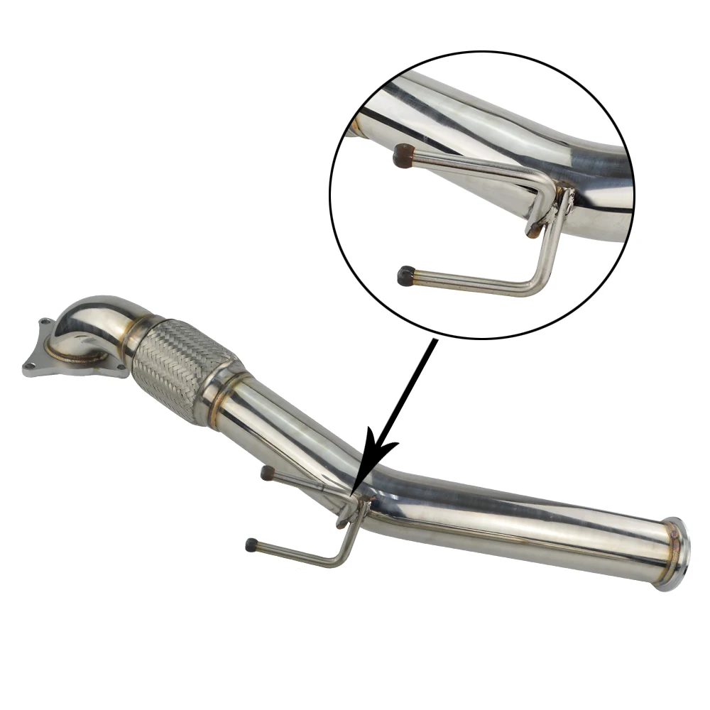 Hypertune выхлопная турбо труба для 06 09 VW GOLF GTI JETTA AUDI A3 2 0 T FSI Turbo Downpipe Performance MKV HT6121| |