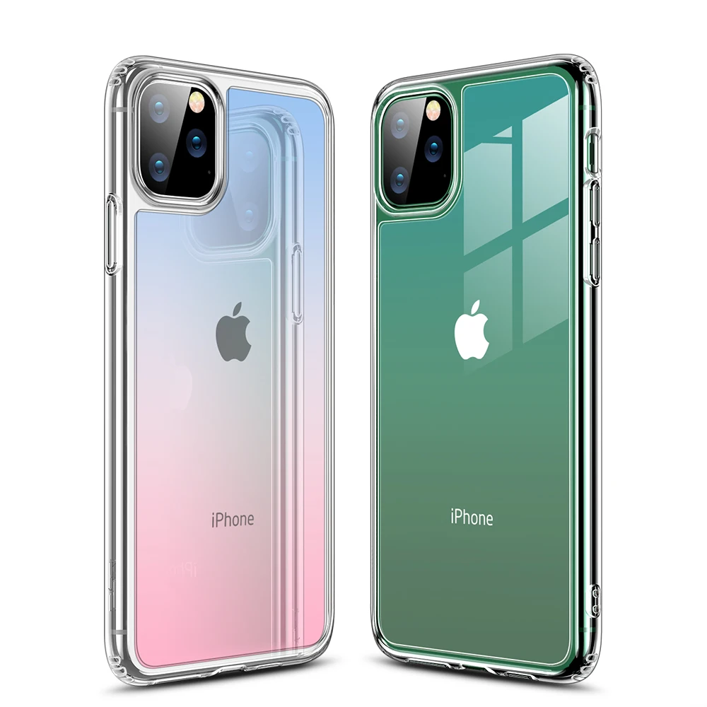 ESR Tempered Glass Case for iPhone 11 11Pro Max Shockproof Luxury Bumper Case for iPhone 11 Pro Max Mirror Cover Glass Cases