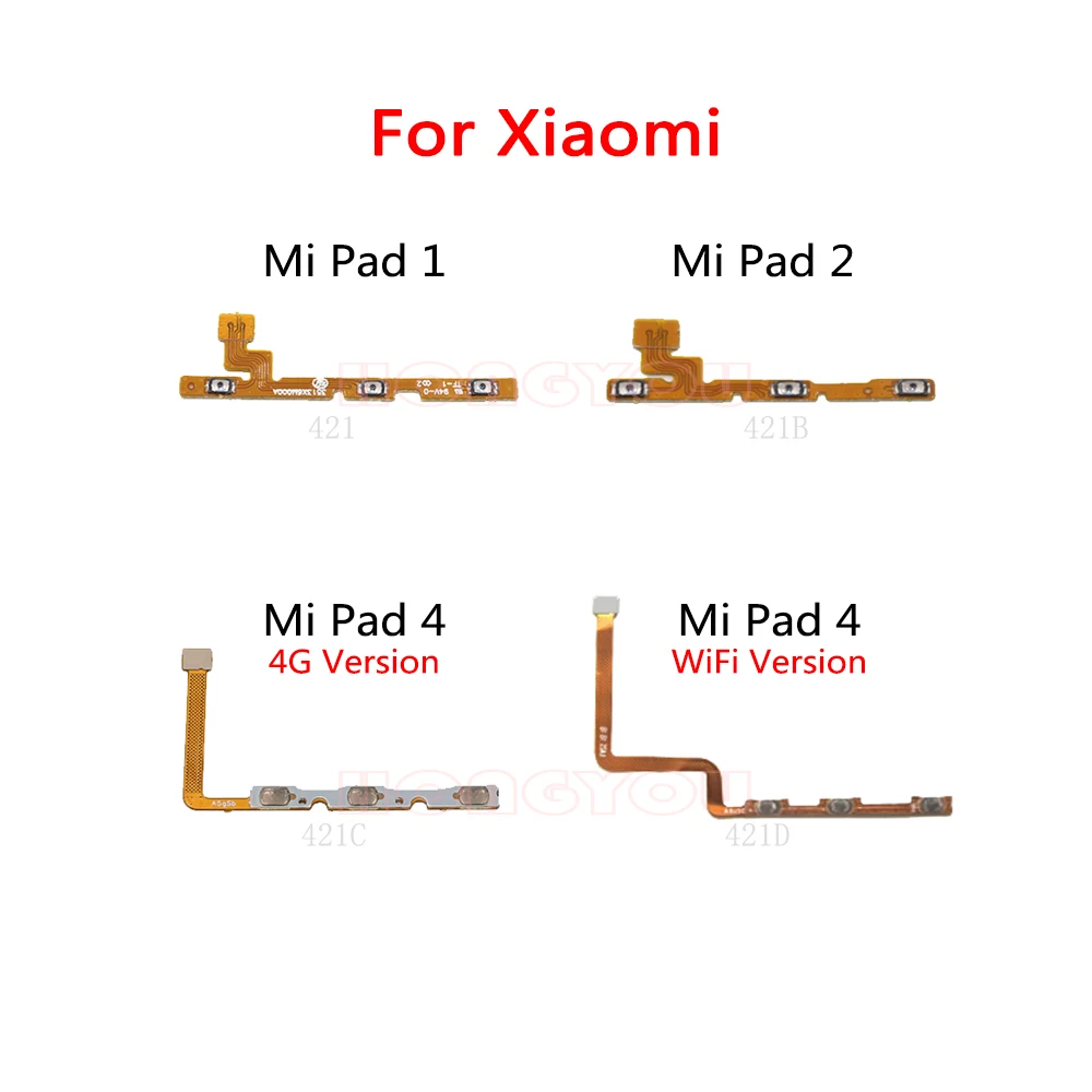 Гибкий кабель для Xiaomi Mi Pad 4 2 1 PAD планшета 4G Wi-Fi кнопка включения и выключения звука