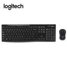 Беспроводная мышь logitech MK270 с клавиатурой logitech Combo 2,4 ГГц, usb-приемник, подключение к ПК и ноутбуку для домашнего использования