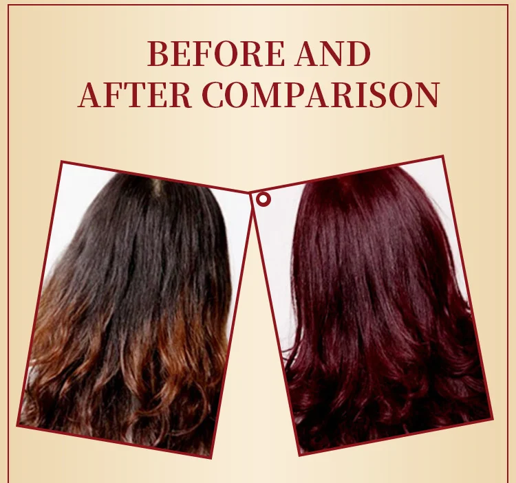 Mokeru Natural Herbal Long Lasting Coconut Essence Hair Coloring Shampoo Covering Gray White Hair Permanent Hair Dye Shampoo