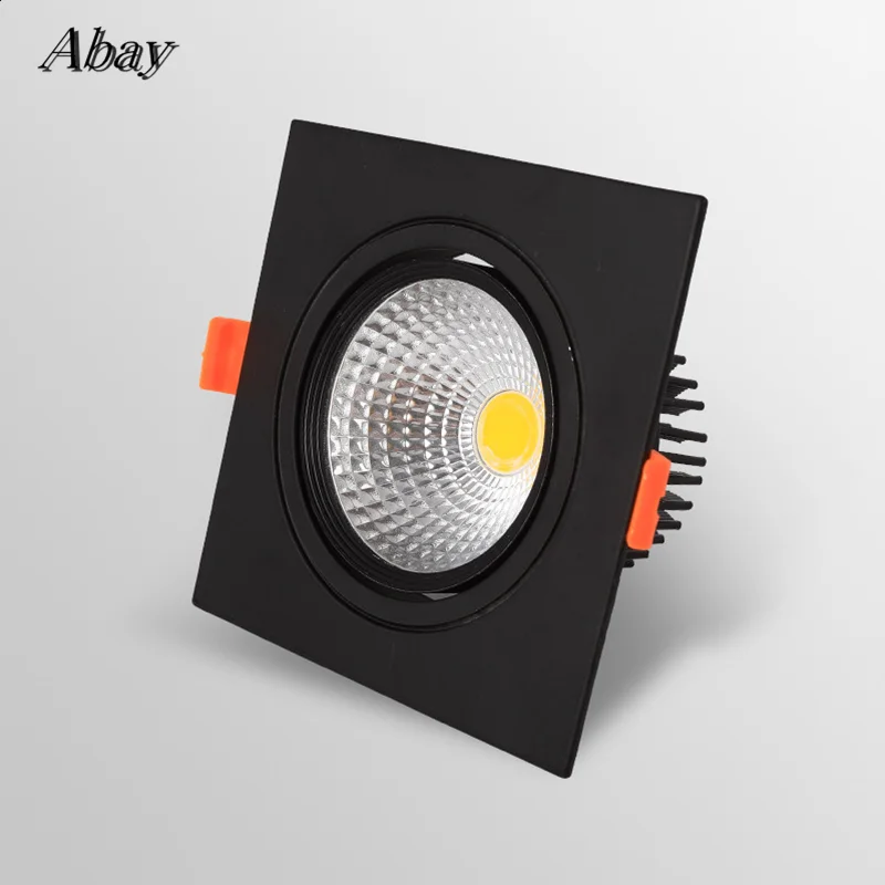 Встраиваемые квадратные приглушаемые светодиодные светильники 7W9W12W COB