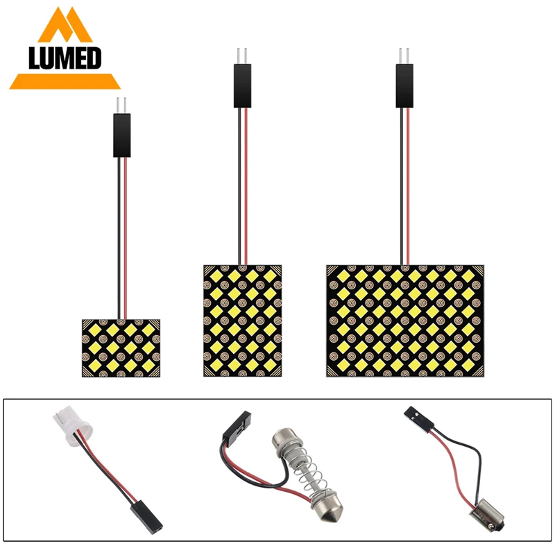 1 шт. гирлянда T10 Автомобильные светодиодные панели автомобиля лампы для салона 12