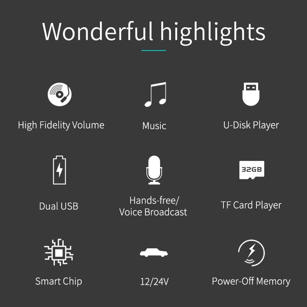 Автомобильный Bluetooth fm-передатчик, комплект громкой связи, автомобильный аудио mp3-плеер, цифровой экран, двойное USB зарядное устройство, u-диск