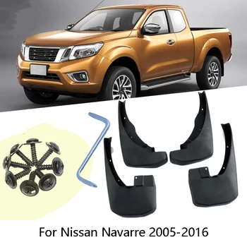 

Set of 4 car Front and Rear Splash Guard Mud Flaps mudguards fender For Nissan Navarre 2005-2020 Accessories