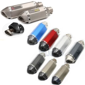 

Modified Motorcycle Exhaust Muffler With DB Killer Silencer Dirt Street Bike Scooter ATV Exhaust Z750 CRF 230 FZ6 GY6 ER6N AK047