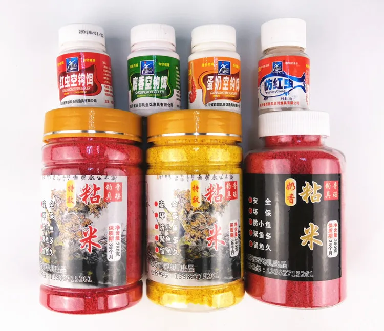 

Fishing M Slippery Fish Fishing Sticky Powder Corn Powder Puff Adhesive Empty Hook zhan fen Three Shakes Material Avoid Small Fi