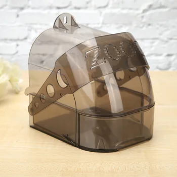 

Multifunctional Transparent Bird Water Bath Box Bin Parrot Bathtub Pet Birds Cage Hanging Feeder Parrot Bird Feeder Parrot Cage