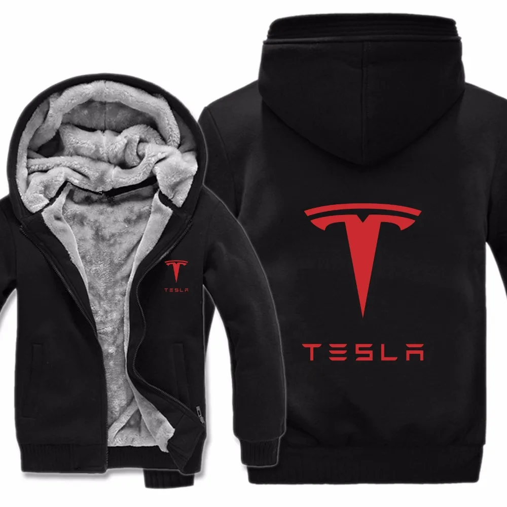 Зимние толстовки с капюшоном «Tesla» мужские модные пальто шерсть подклад куртки толстовки с теслой капюшоном мужские пальто HS-013