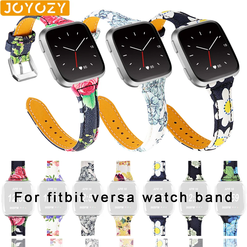 Joyozy модный персональный 20 мм ремешок для часов серии versa versa2 классический кожаный ремешок для fitbit versa 2